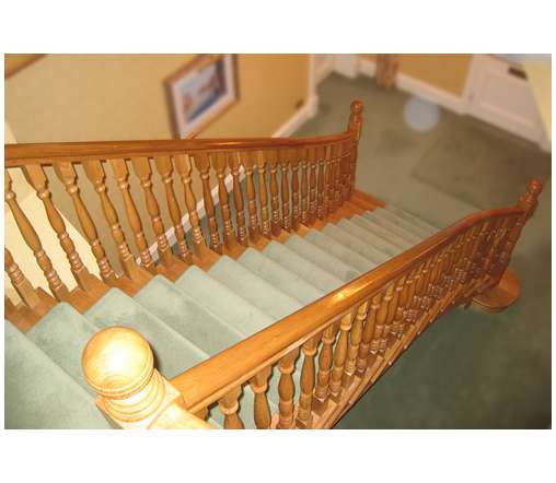 View of Swept stairs from landing View of Swept stairs from landing