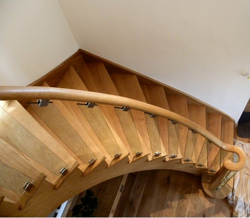 View of stairs from landing View of stairs from landing
