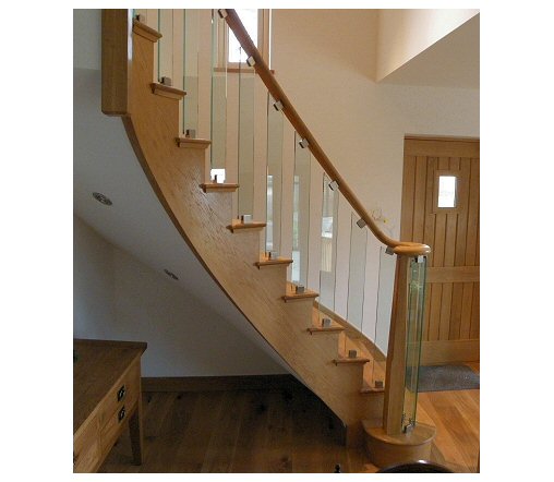 Another curved stairs with glass Another curved stairs with glass