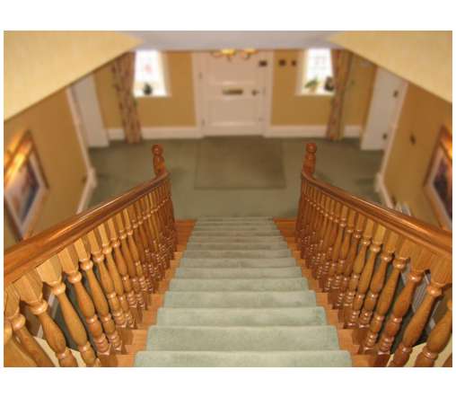 View of Swept stairs from landing View of Swept stairs from landing