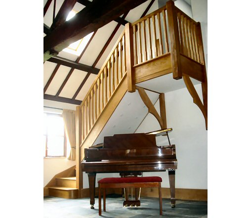 Piano and staircase Piano and staircase