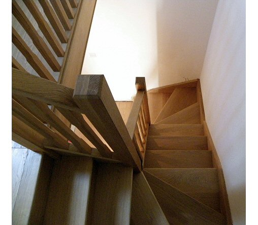 Looking down stairs Looking down stairs